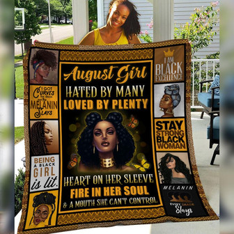August BWA Fleece Blanket Throw Blanket Christmas Throw Blanket - Thegiftio UK
