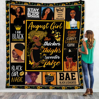 August BWA Fleece Blanket Throw Blanket Christmas Throw Blanket - Thegiftio UK