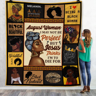 August BWA Fleece Blanket Throw Blanket Christmas Throw Blanket - Thegiftio UK