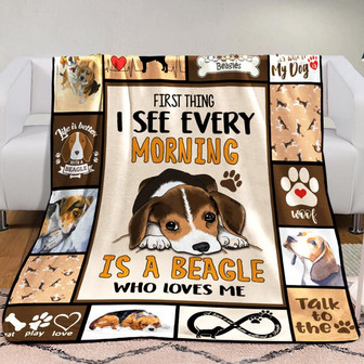 Beagle Dog Fleece Blanket Throw Blanket Christmas Throw Blanket - Thegiftio UK