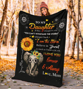 To My Beautiful Daughter Fleece Blanket - Gift For Daughter - Gift For Christmas - Gift On Her Birthday - Thegiftio UK