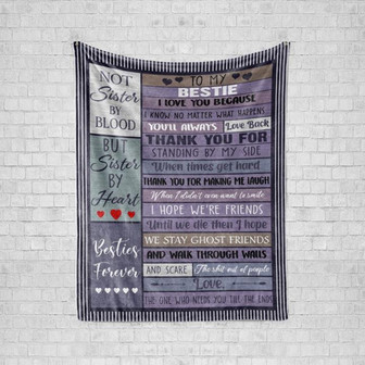 To My Bestie Blanket, Gift Ideas For Bestfriend, Long Distance Friendship Gift. - Thegiftio