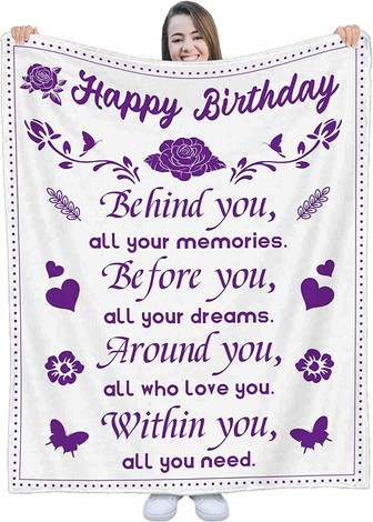 Birthday Blanket, Birthday Gifts for Women, Best Friends Unique Friendship Birthday Decorations Throw Blanket - Thegiftio