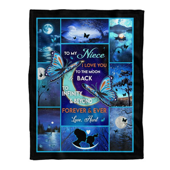 Blanket - Personalized Blanket, To My Niece Blanket From Aunt Gift For Christmas, Home Decor Bedding Couch - Thegiftio UK