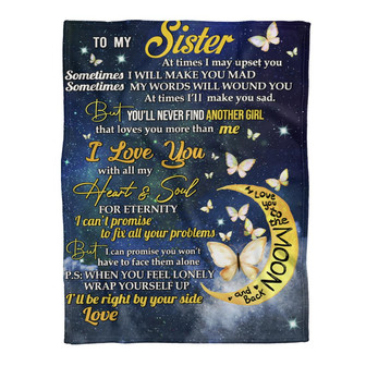 Blanket - Personalized To My Sister Fleece Blanket - Gift For Sister Gift For Christmas, Home Decor - Thegiftio UK