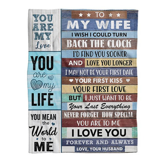 Blanket - To My Wife, You Are My Love Fleece Blanket Gift For Christmas, Home Decor Bedding Couch Sofa Soft - Thegiftio UK