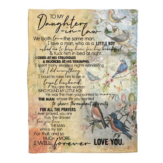 Blanket - To My Daughter In Law I Love You Blanket Gift For Christmas, Home Decor Bedding Couch Sofa Soft - Thegiftio UK