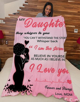 Blanket - To My Daughter - I Love You Forever Always 2 Fleece Blanket Gift For Christmas, Home Decor - Thegiftio UK