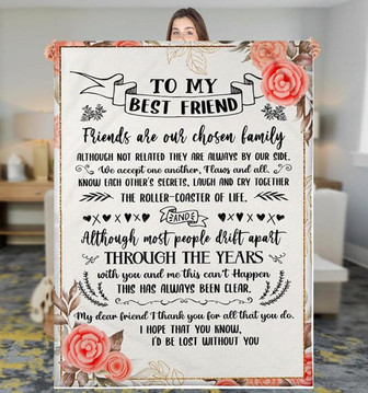 Blanket For Best Friend, To My Bestie Blanket, Gift For Bestie - Thegiftio UK