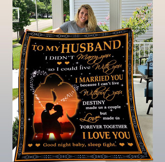 Blanket - To My Husband I Love You Fleece Blanket Gift For Husband Gift For Christmas, Home Decor - Thegiftio UK