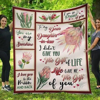 Blanket - Protea To My Daughter In Law Life Give Me The Gift Of You Blanket Gift For Christmas, Home Decor - Thegiftio UK