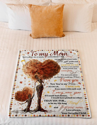 Blanket - Love From Your Heart Precious Child To My Mom Fleece Blanket Gift For Christmas, Home Decor - Thegiftio UK
