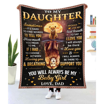 Blanket Dad To Daughter, To My Daughter Blanket From Dad, daughter blanket from dad - Thegiftio UK
