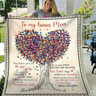 Blanket Daughter To Stepmom - Mother's Day Blanket To Bonus Mom From Daughter - Thegiftio UK