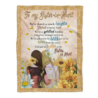 Blanket - To My Sister In Heart We've Shared So Much Laughter Blanket Gift For Christmas, Home Decor - Thegiftio UK