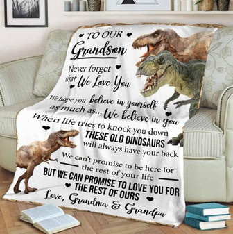 Blanket - To My Grandson - For Grandson Special Blanket Gift For Christmas, Home Decor Bedding Couch - Thegiftio UK