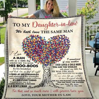 Blanket Gift For Daughter-In-Law From Mother-In-Law I Will Forever Love You - Thegiftio UK