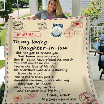 Blanket Gift For Daughter-In-Law I Did Not Get To Choose You That Honor Was My Son's - Thegiftio UK