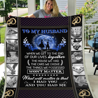 Blanket Gift For Husband I Had You & You Had Me - To My Husband Blanket - Thegiftio UK