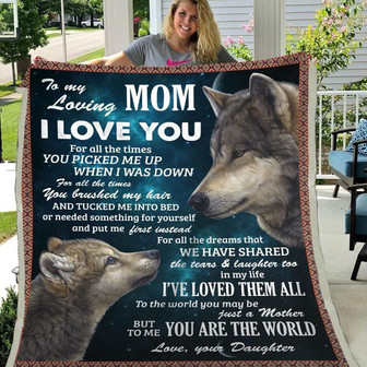 Blanket Gift For Mom Mother's Day Blanket To Me You Are The World - Thegiftio UK