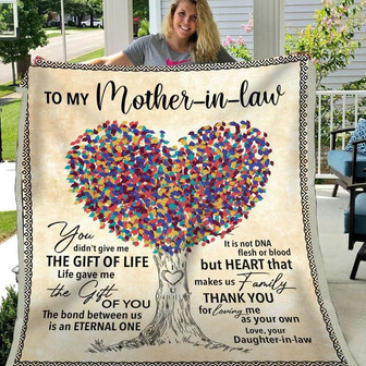 Blanket Gift For Mother-In-Law Thanks For Loving Me As Your Own - Thegiftio UK