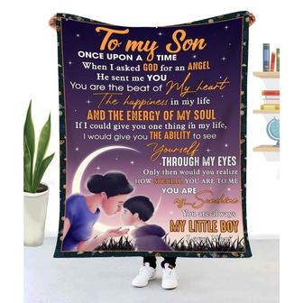Blanket Gift To My Son From Mom When I Asked God For An Angel He Sent Me You - Thegiftio UK
