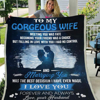 Blanket Gift For Wife I Love You Forver & Always, Husband To Wife Blanket - Thegiftio UK