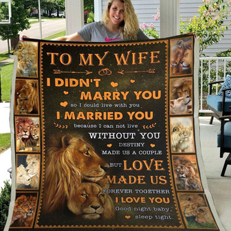 Blanket Gift For Wife Love Made Us Forever Together I Love You - To My Wife Blanket From Husband - Thegiftio