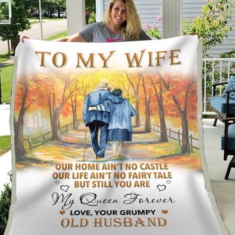 Blanket Gift For Wife, You Are My Queen Forever, To My Wife Blanket From Husband - Thegiftio UK