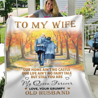 Blanket Gift For Wife, You Are My Queen Forever, To My Wife Blanket From Husband - Thegiftio