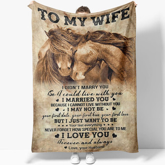 Blanket Gift For Wife, You Are Special, Couple Horse Blanket - Thegiftio UK