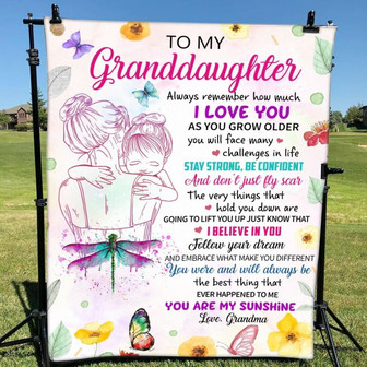 Blanket Grandma To Granddaughter Always Remember How Much I Love You - Thegiftio UK