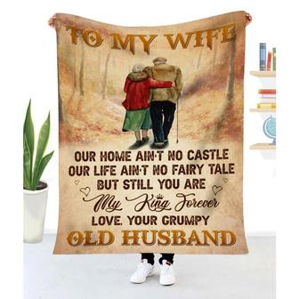 Blanket Husband To Wife Our Home Ain't No Castle - To My Wife Blanket From Husband - Thegiftio UK