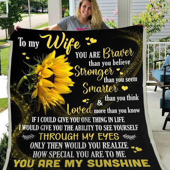 Blanket Husband To Wife - Valentine's Day Blanket To My Wife Blanket From Husband - Thegiftio UK