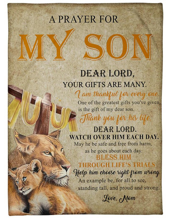Blanket - To My Son From Mom Fleece Blanket Gift For Christmas, Home Decor Bedding Couch Sofa Soft and Comfy - Thegiftio UK