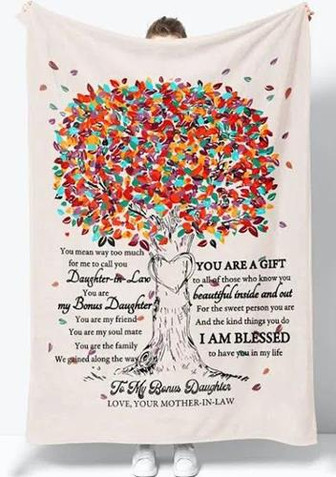 Blanket - Divesart - To My Daughter-in-Law - From Mother-in-Law Gift For Christmas, Home Decor Bedding Couch - Thegiftio UK