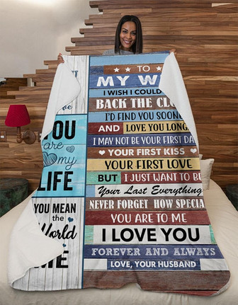 Blanket - To My Wife, You Are My Love Fleece Blanket - Gift For Wife Gift For Christmas, Home Decor - Thegiftio UK