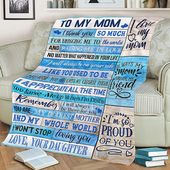 Blanket for Mom Gifts from Daughter - Throw Blanket Gifts for Mother Day Christmas - Thegiftio UK