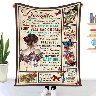 Blanket Mom To Daughter Wherever Your Journey In Life May Take You - Thegiftio UK