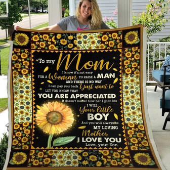 Blanket To Mom From Son, Mother's Day Blanket From Son You Will Always Be My Loving - Thegiftio UK