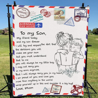 Blanket Mom To Son My Friend Today & My Son Forever - Thegiftio UK