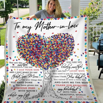 Blanket For Mother-In-Law Mother's Day Gift From Daughter Thanks For Bringing My Husband - Thegiftio UK