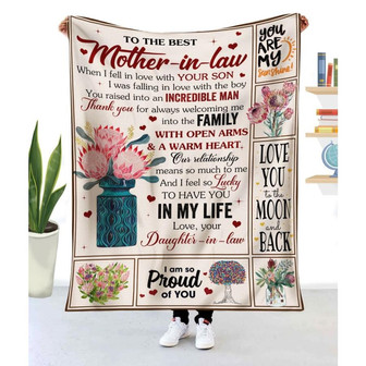 Blanket To Mother-In-Law Protea When I Fell In Love With Your Son - Thegiftio UK