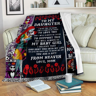 Blanket - To My Daughter You Are A Gift From Heaven Fleece Blanket Gift For Christmas, Home Decor - Thegiftio UK
