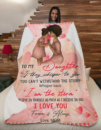 Blanket - If They Whisper To You To My Daughter Fleece Blanket Gift For Christmas, Home Decor Bedding Couch - Thegiftio UK