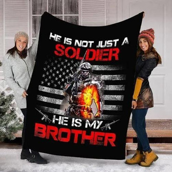 Blanket - To My Brother Soldier Fleece Blanket Gift For Christmas, Home Decor Bedding Couch Sofa Soft - Thegiftio UK