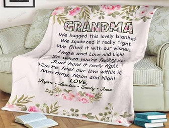 Blanket - Grandma Blanket To My Grandma Gift For Christmas, Home Decor Bedding Couch Sofa Soft and Comfy - Thegiftio UK