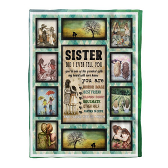 Blanket - To My Beautiful Sister Fleece Blanket Gift For Christmas, Home Decor Bedding Couch Sofa Soft - Thegiftio UK