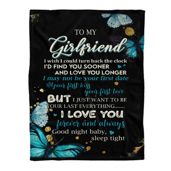 Blanket - Valentine Gift - To My Girlfriend Fleece Blanket Gift For Christmas, Home Decor Bedding Couch - Thegiftio UK