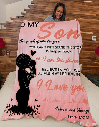 Blanket - To My Son - I Love You Forever Always Fleece Blanket Gift For Christmas, Home Decor Bedding Couch - Thegiftio UK